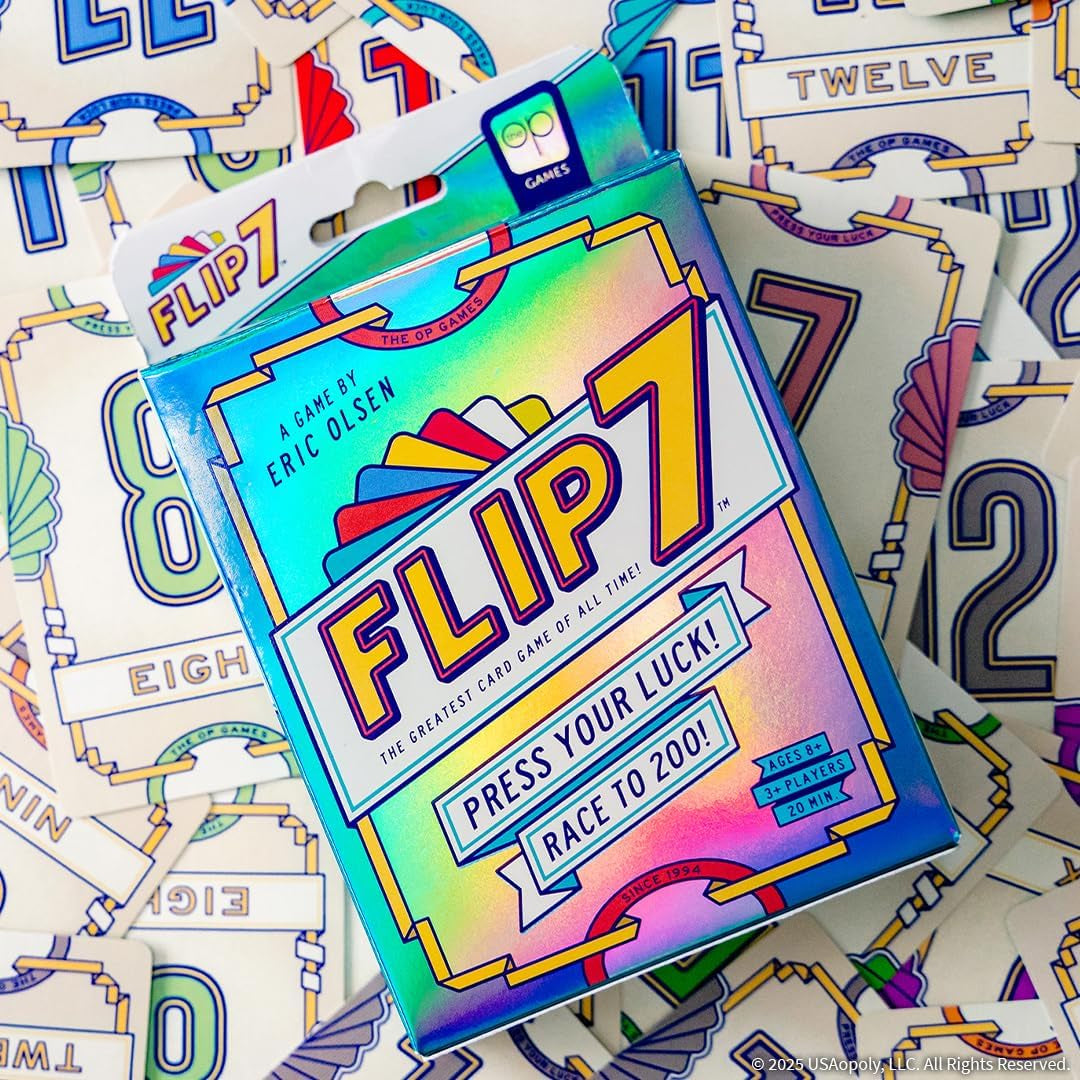 Flip 7™ Kartenspiel | Kompaktes Familienspiel | Mischung Aus Glück Und Strategie | Schnell Zu Lernen | 94 Karten | Englische Spielregeln