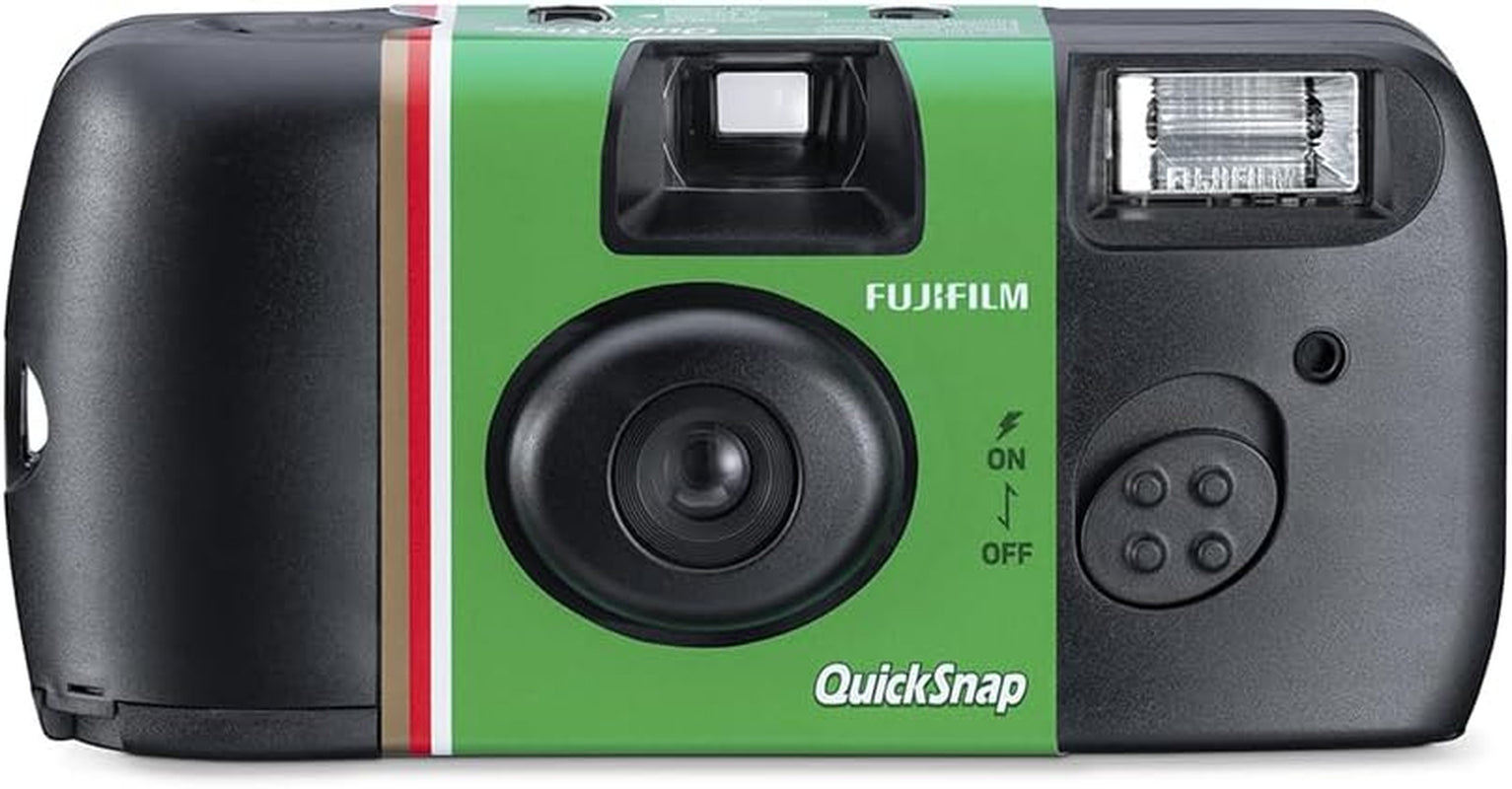 FUJIFILM Quicksnap™ Einwegkamera Mit Blitz ISO 400 | Analoge 35Mm Einmalkamera Für Hochzeiten, Partys Und Reisen – Sofort Einsatzbereit | 27 Aufnahmen, 1Er Pack