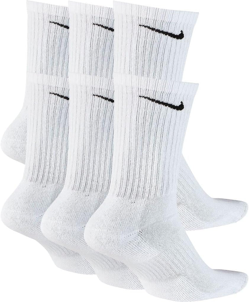 NIKE 6 Paar Socken Herren Damen Weiß Grau Schwarz Tennissocken Sparset SX7664