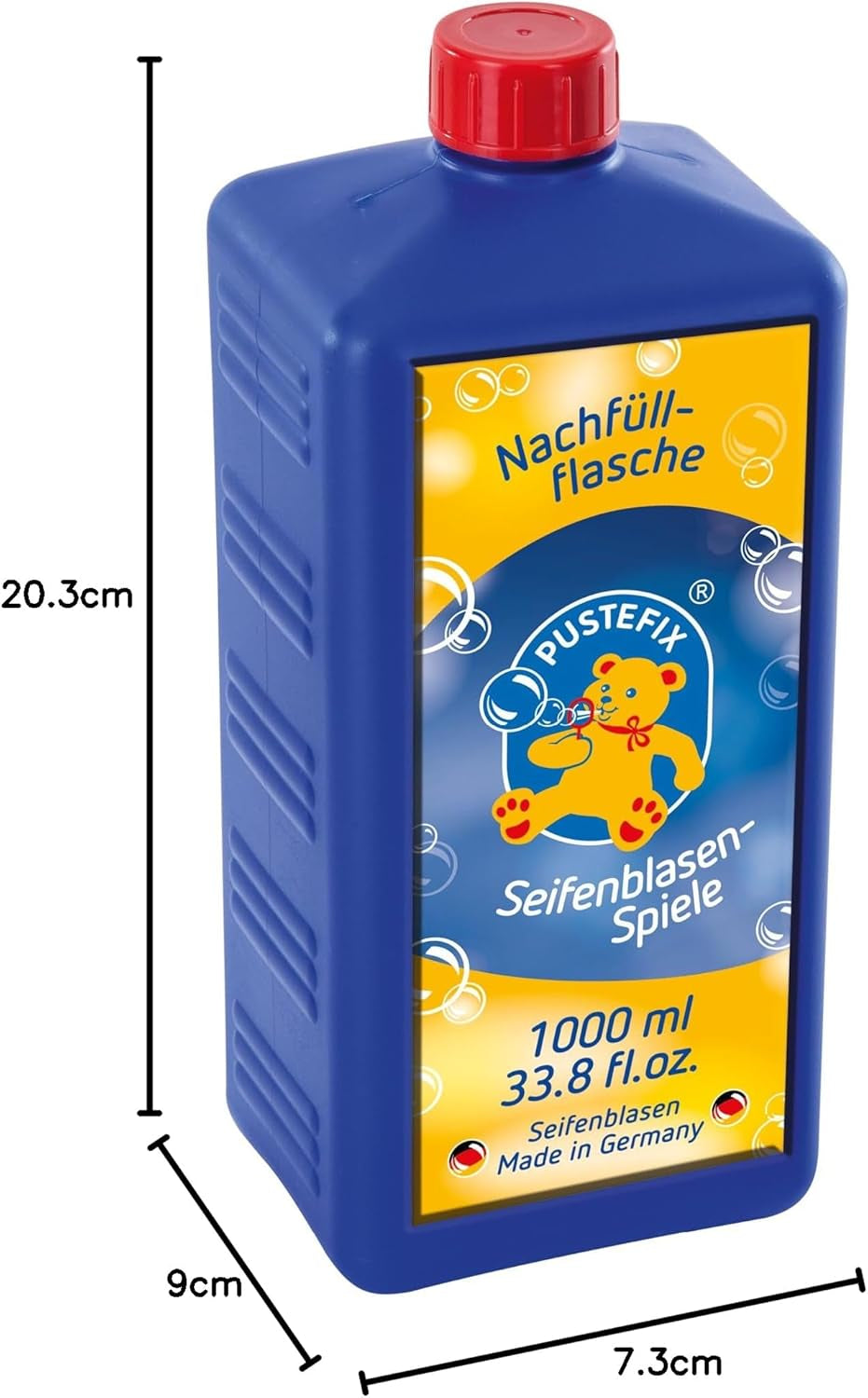 PUSTEFIX - 420869725 Seifenblasen Nachfüllflasche Maxi 1L I Seifenblasenflüssigkeit Für Bunte Blasen I I Extra Flüssigkeit Für Mehr Bubble Spaß I Für Kinder & Erwachsene Auf Geburtstag, Hochzeit