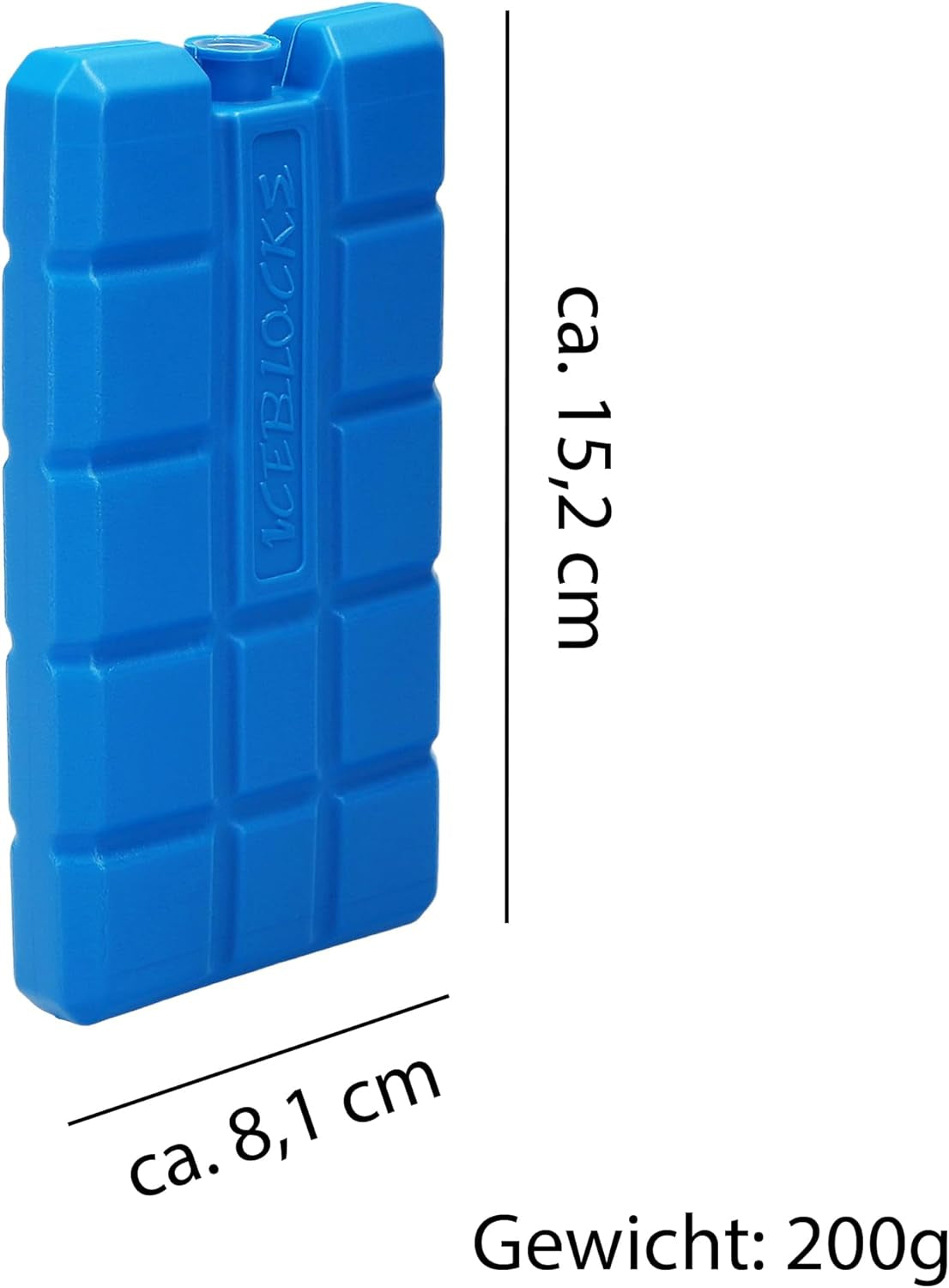 Vonbueren 2-24 Kühlakkus Für Kühltasche 12H Lange Kühlung | Ca. 200 G Je Kühlakku | Ca. 8,1 X 15,2 X 2,2 Cm | Auch Für Kühlbox