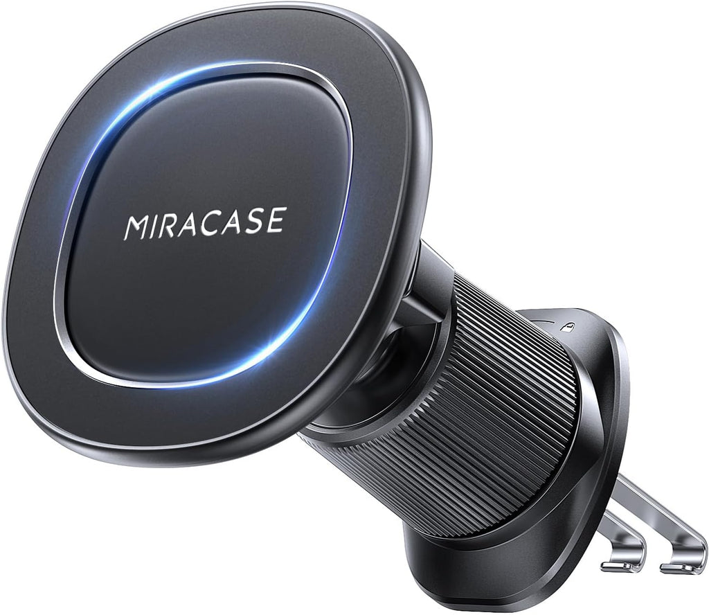 Miracase Handyhalterung Auto [Stabilere Doppelhaken] Handyhalter Für Autos Lüftung Universale, Halterung Für Navigationsgeräte，360 Grad Vent KFZ Halterung Für Iphone Galaxy Smartphone