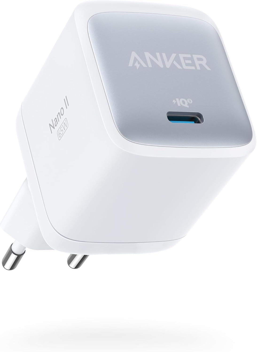 Anker Nano II 65W USB C Ladegerät Netzteil Mit Schnellladeleistung, Gan II Technologie, Kompatibel Mit Macbook Pro/Air, Galaxy S20/S10, Iphone 17/Pro/Iphone Air/16/15, Ipad, Pixel (Schwarz)