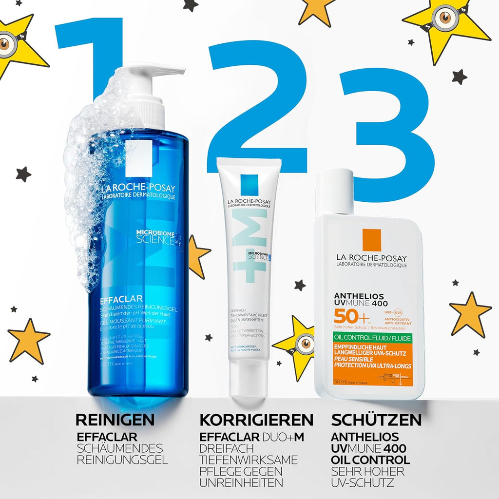La Roche-Posay Effaclar Schäumendes Reinigungsgel: Sanfte Und Erfrischende Reinigung Für Zu Akne Neigende Und Fettige Haut