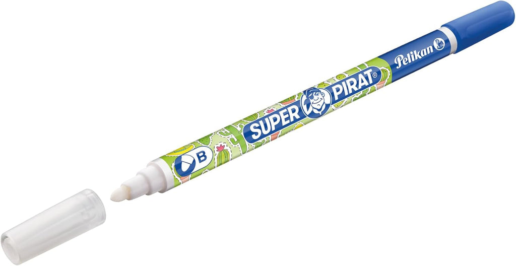 Pelikan Tintenlöscher Super Pirat, Strichstärke B (Breit) Tintenkiller Zum Löschen Und Überschreiben, 6 Stück