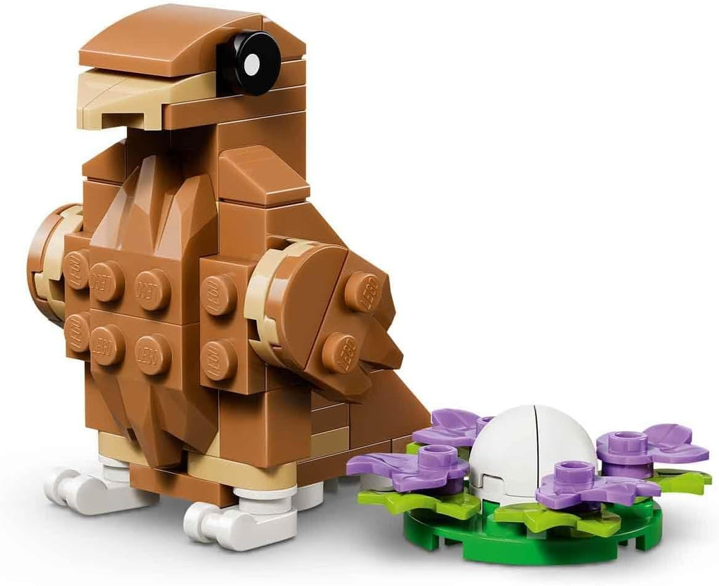 LEGO Creator 3In1 Cute Hamster with a Flower Toy - Animal Figure Transforms into a Hedgehog or Eagle - DIY Room Decor Idea - Birthday Gift for 7+ Year Old Girls & Boys - 31376