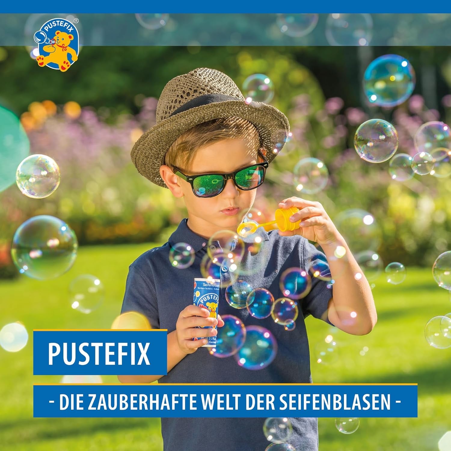 PUSTEFIX - 420869725 Seifenblasen Nachfüllflasche Maxi 1L I Seifenblasenflüssigkeit Für Bunte Blasen I I Extra Flüssigkeit Für Mehr Bubble Spaß I Für Kinder & Erwachsene Auf Geburtstag, Hochzeit