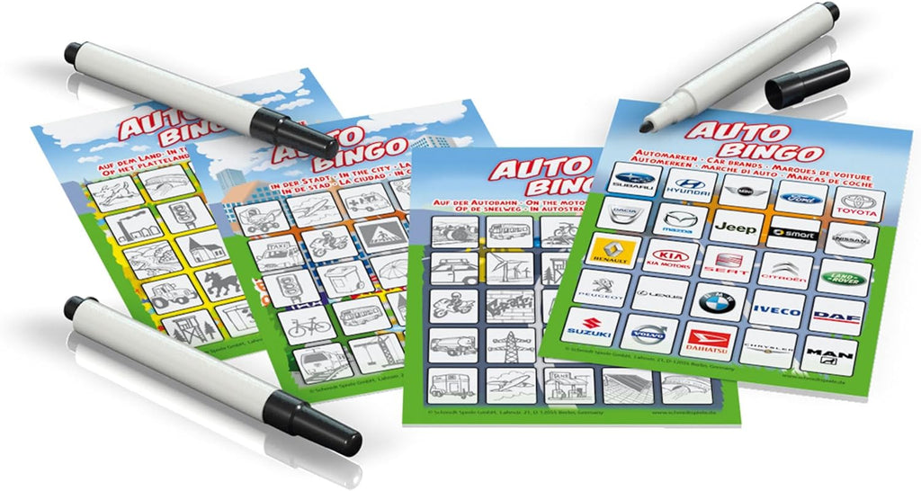 Schmidt Spiele 51434 Auto-Bingo, Bring Mich Mit Spiel in Der Metalldose, Bunt | Bring Mich Mit Spiel in Einer Metalldose