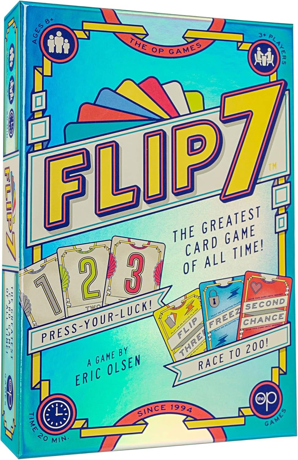 Flip 7™ Kartenspiel | Kompaktes Familienspiel | Mischung Aus Glück Und Strategie | Schnell Zu Lernen | 94 Karten | Englische Spielregeln
