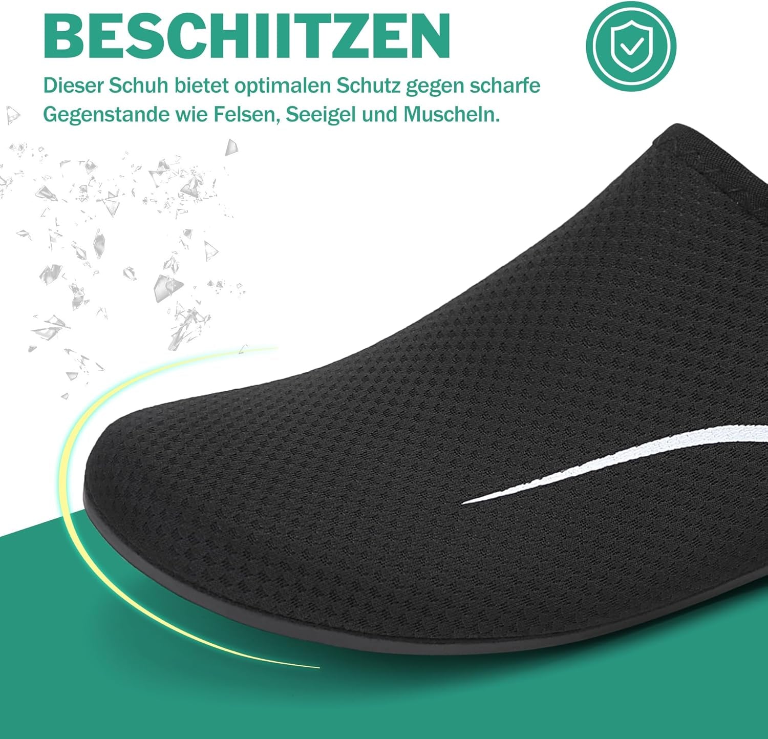 Sixspace Herren Damen Badeschuhe Wasserschuhe Aquaschuhe Strandschuhe Schnell Trocknend Slip on Breathable Schwimmschuhe Surfschuhe Für Beach Pool Surfen Yoga