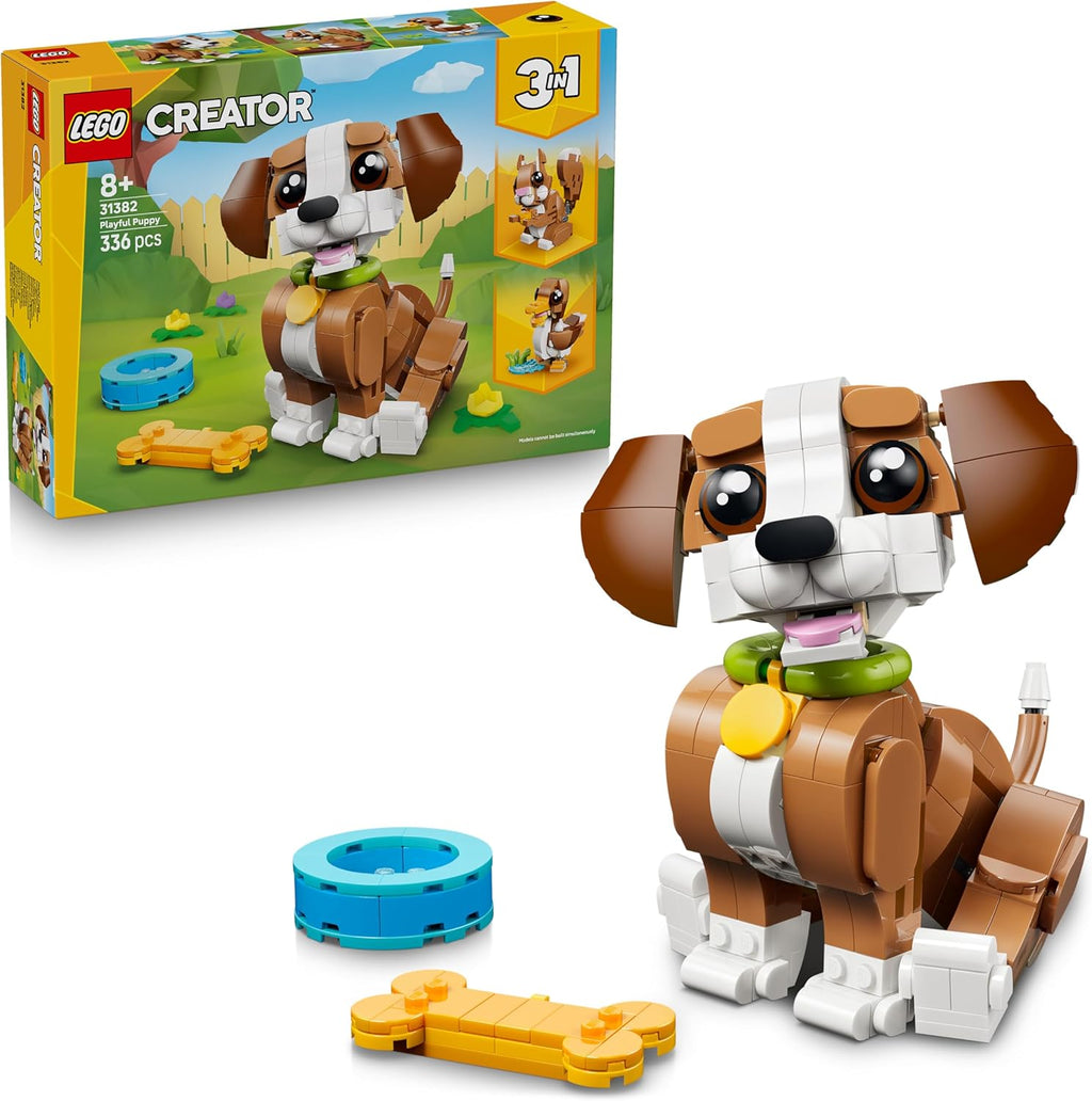 LEGO Creator 3In1 Cute Hamster with a Flower Toy - Animal Figure Transforms into a Hedgehog or Eagle - DIY Room Decor Idea - Birthday Gift for 7+ Year Old Girls & Boys - 31376