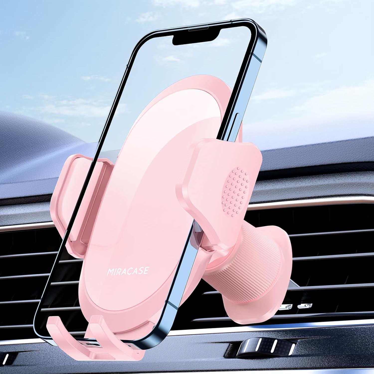 Miracase Handyhalterung Auto [Stabilere Doppelhaken] Handyhalter Für Autos Lüftung Universale, Halterung Für Navigationsgeräte，360 Grad Vent KFZ Halterung Für Iphone Galaxy Smartphone