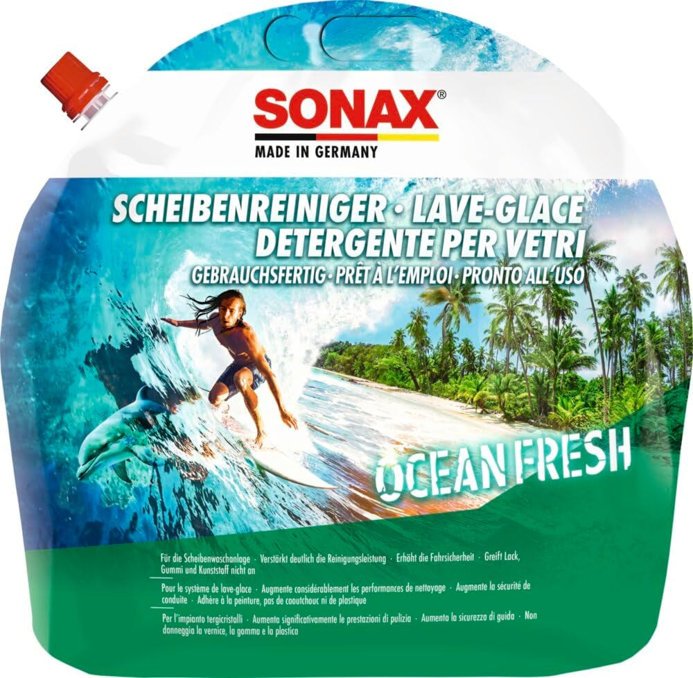 SONAX Scheibenreiniger Gebrauchsfertig Ocean-Fresh (5 Liter) Gebrauchsfertiger Reiniger Für Die Scheiben- Und Scheinwerferwaschanlage | Art-Nr. 02645000