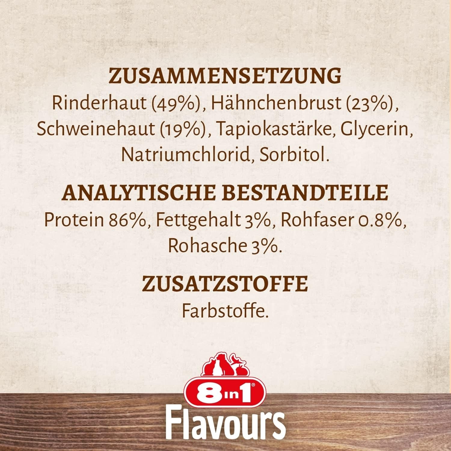 8In1 Triple Flavour Rolls Kaustangen Für Hunde - Kausnacks Mit Extra Viel Fleisch, 113G Beutel (3 Stück)