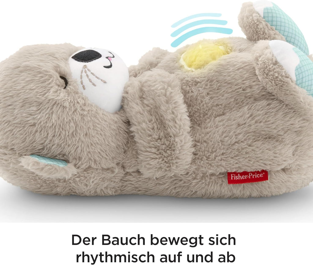 Fisher-Price Schlummer Otter Kuscheltier Mit Atembewegung Und Musik, Baby Erstausstattung, Neugeborene, Baby Spielzeug Ab Geburt, Babyparty Und Neugeborenen Geschenk, FXC66