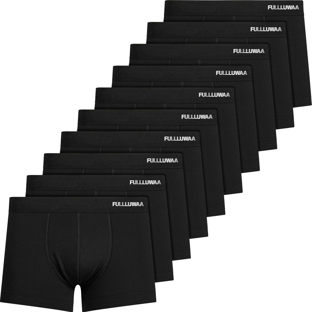 Fullluwaa Boxershorts Herren 10Er Pack Baumwolle Unterhosen Männer Ohne Kratzenden Zettel Atmungsaktiv Und Weiche Herrenunterwäsche