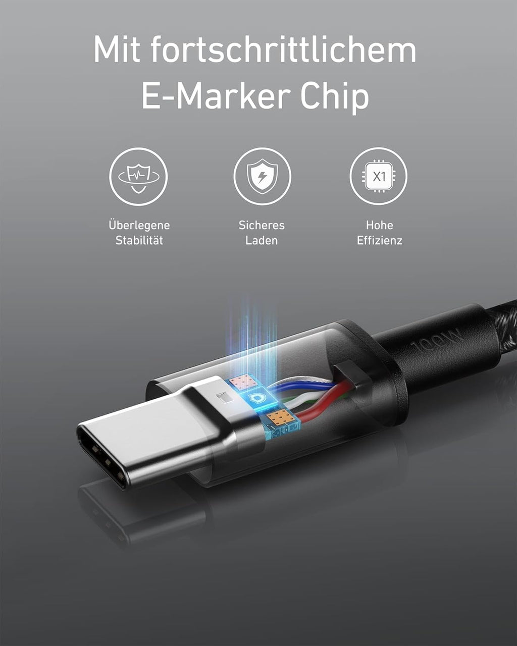 Anker 100W USB C Kabel, [2 Stück 1,8M] Schnellladekabel USB C Auf USB C Kabel, PD 3.0 USB C Ladekabel Für Iphone 17 Pro Max/16/15 Serie, Samsung Galaxy S26/S25, Macbook Pro/Air, Ipad Pro/Air