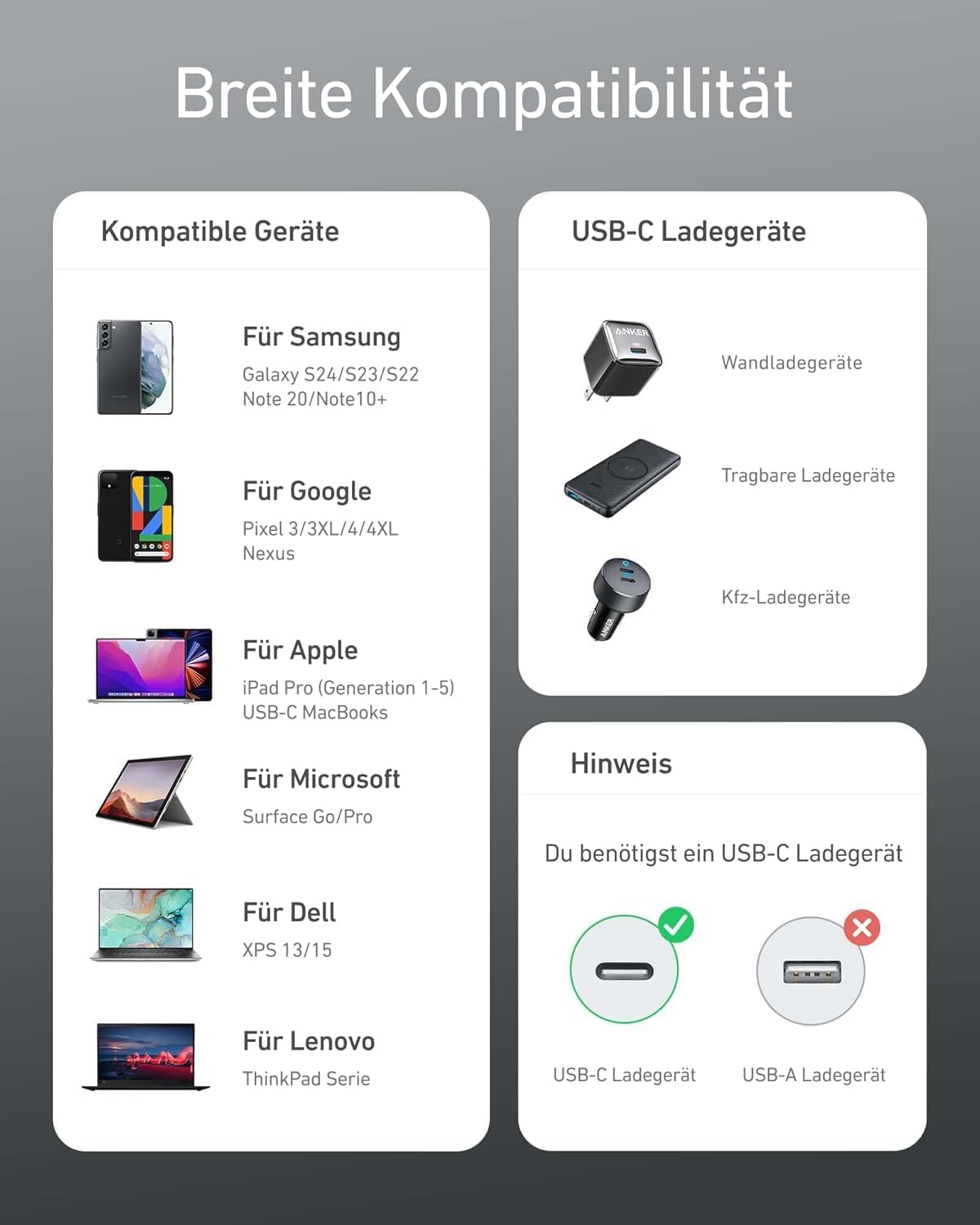 Anker 100W USB C Kabel, [2 Stück 1,8M] Schnellladekabel USB C Auf USB C Kabel, PD 3.0 USB C Ladekabel Für Iphone 17 Pro Max/16/15 Serie, Samsung Galaxy S26/S25, Macbook Pro/Air, Ipad Pro/Air