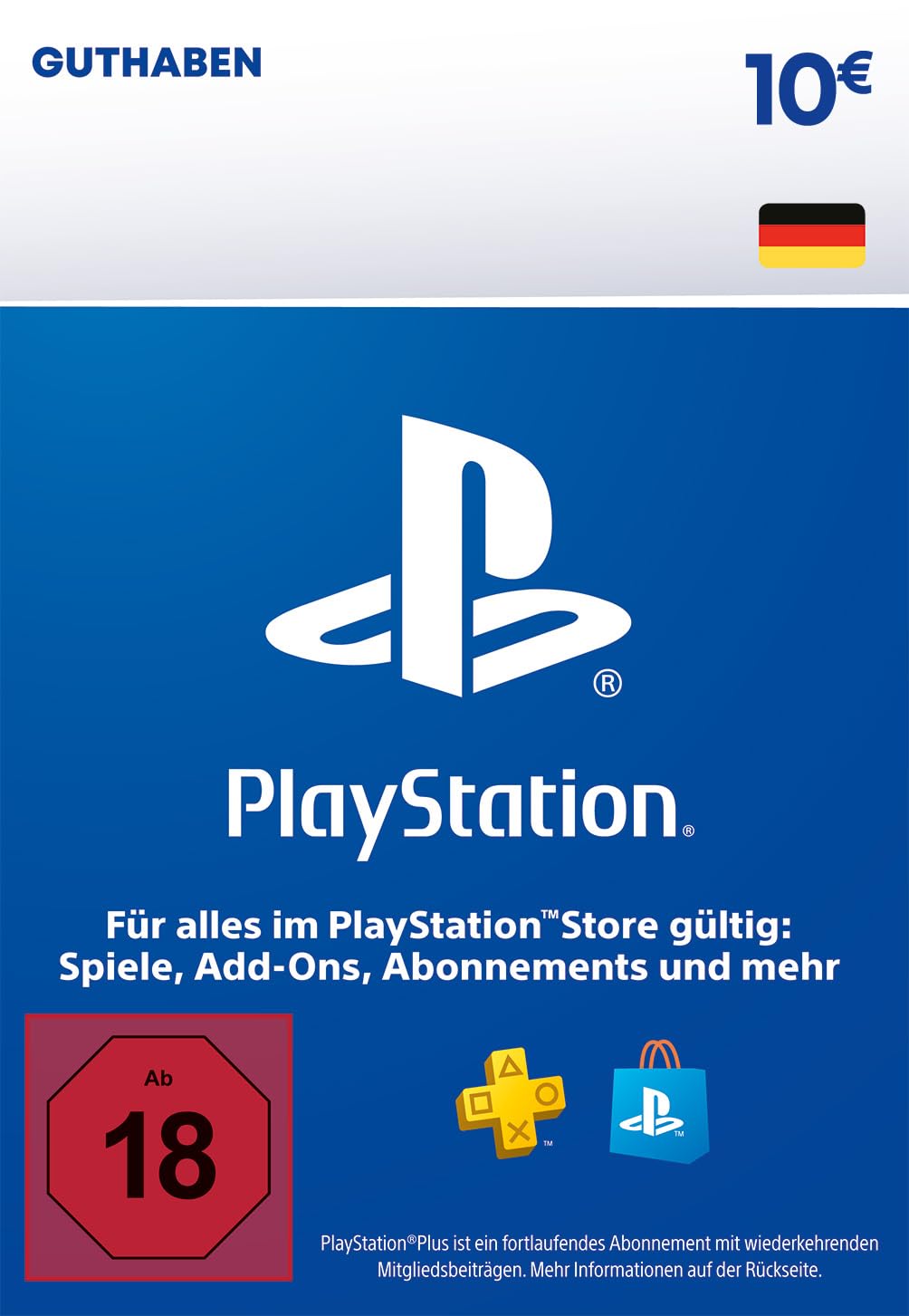10€ Playstation Store Guthaben | PSN Deutsches Konto [Code per Email]