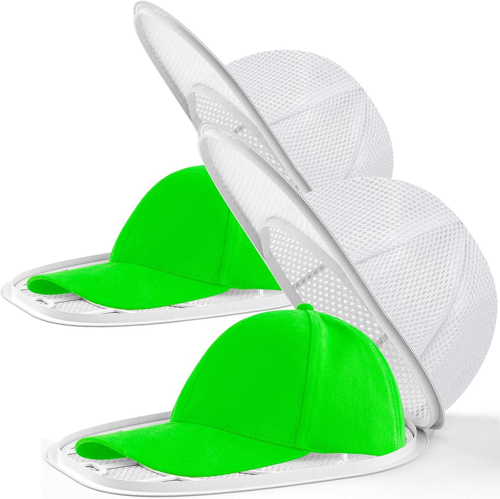 Coopache Wäschesack Cap Gestell Zum Waschen Form Halter Für Waschmaschine Und Spülmaschine Hut Reiniger Basecap Waschgestell Für Baseballmützen (Weiß)