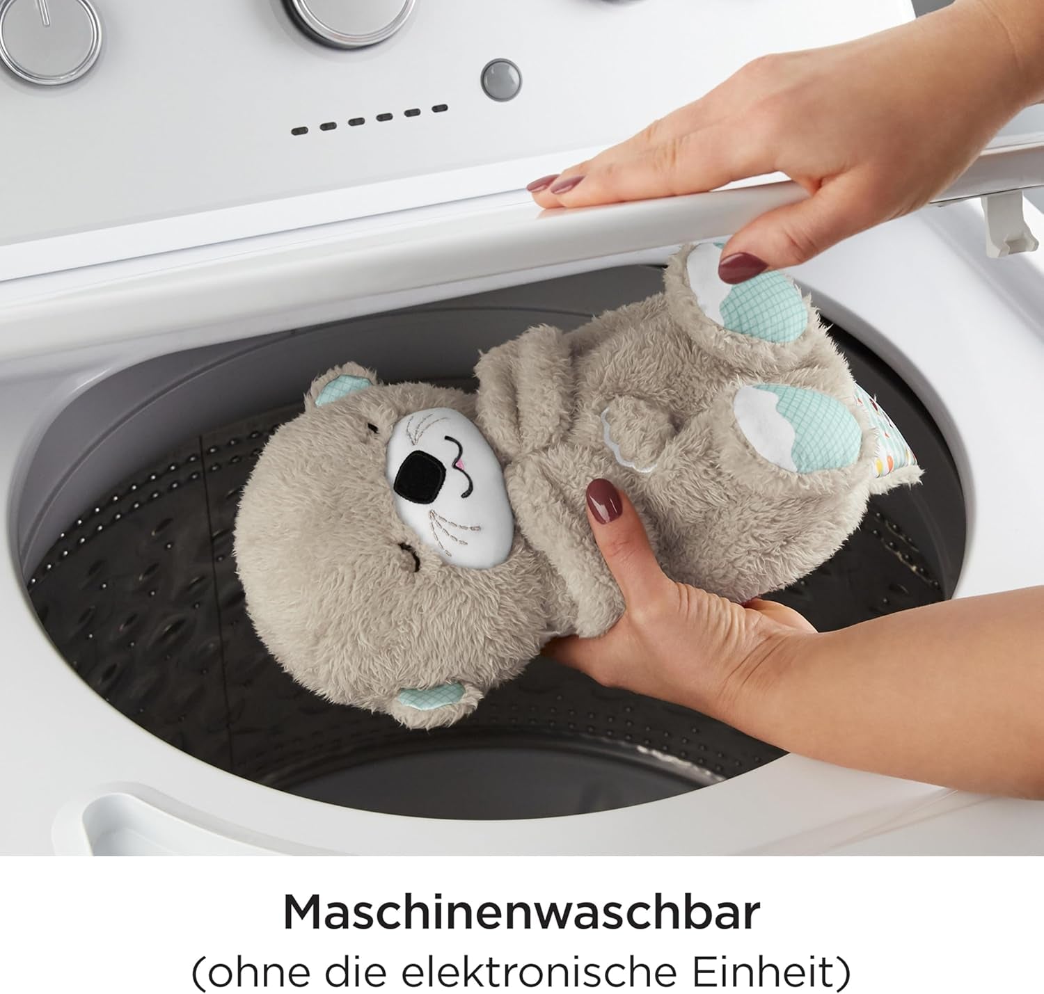 Fisher-Price Schlummer Otter Kuscheltier Mit Atembewegung Und Musik, Baby Erstausstattung, Neugeborene, Baby Spielzeug Ab Geburt, Babyparty Und Neugeborenen Geschenk, FXC66