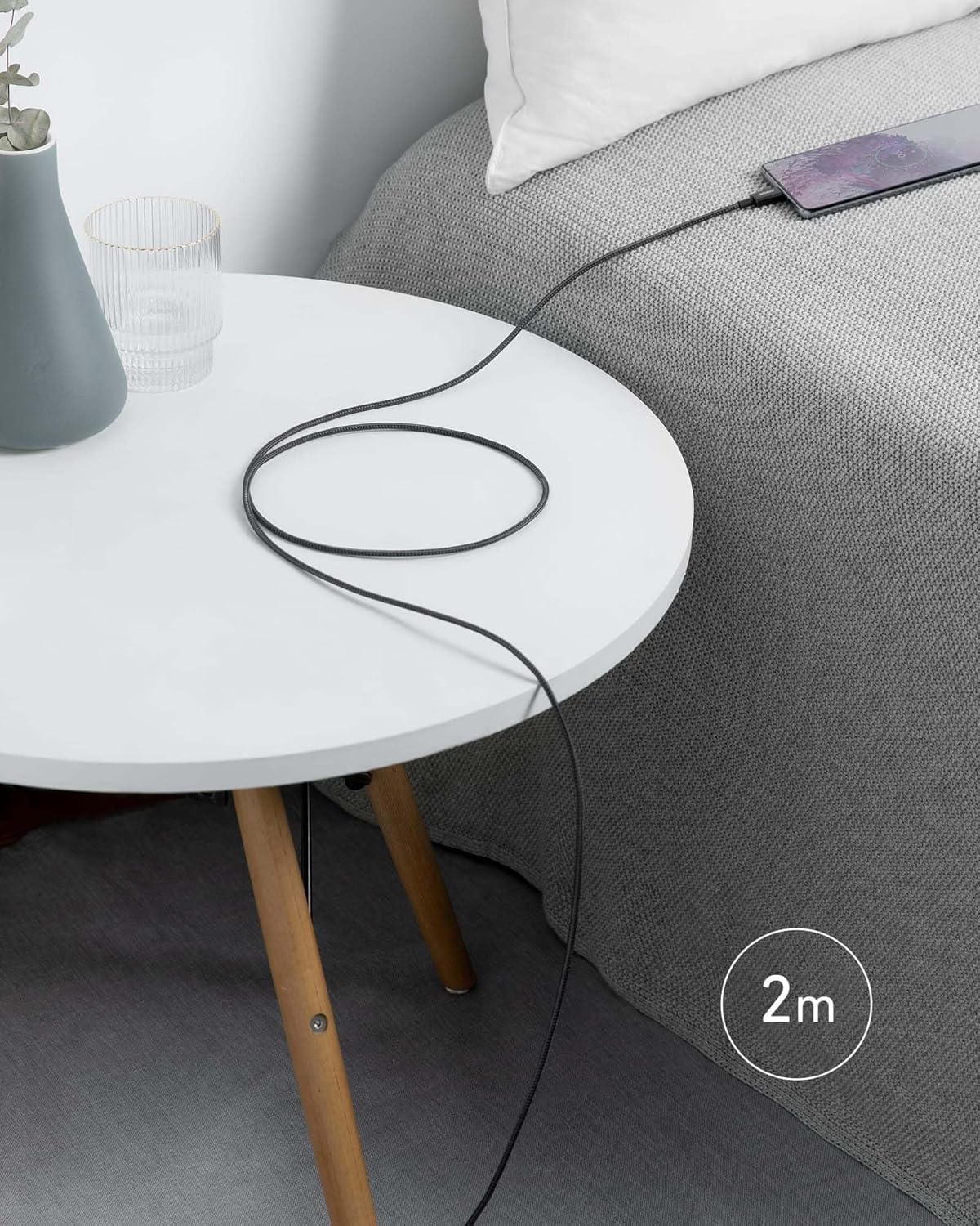 Anker 100W USB C Kabel, [2 Stück 1,8M] Schnellladekabel USB C Auf USB C Kabel, PD 3.0 USB C Ladekabel Für Iphone 17 Pro Max/16/15 Serie, Samsung Galaxy S26/S25, Macbook Pro/Air, Ipad Pro/Air