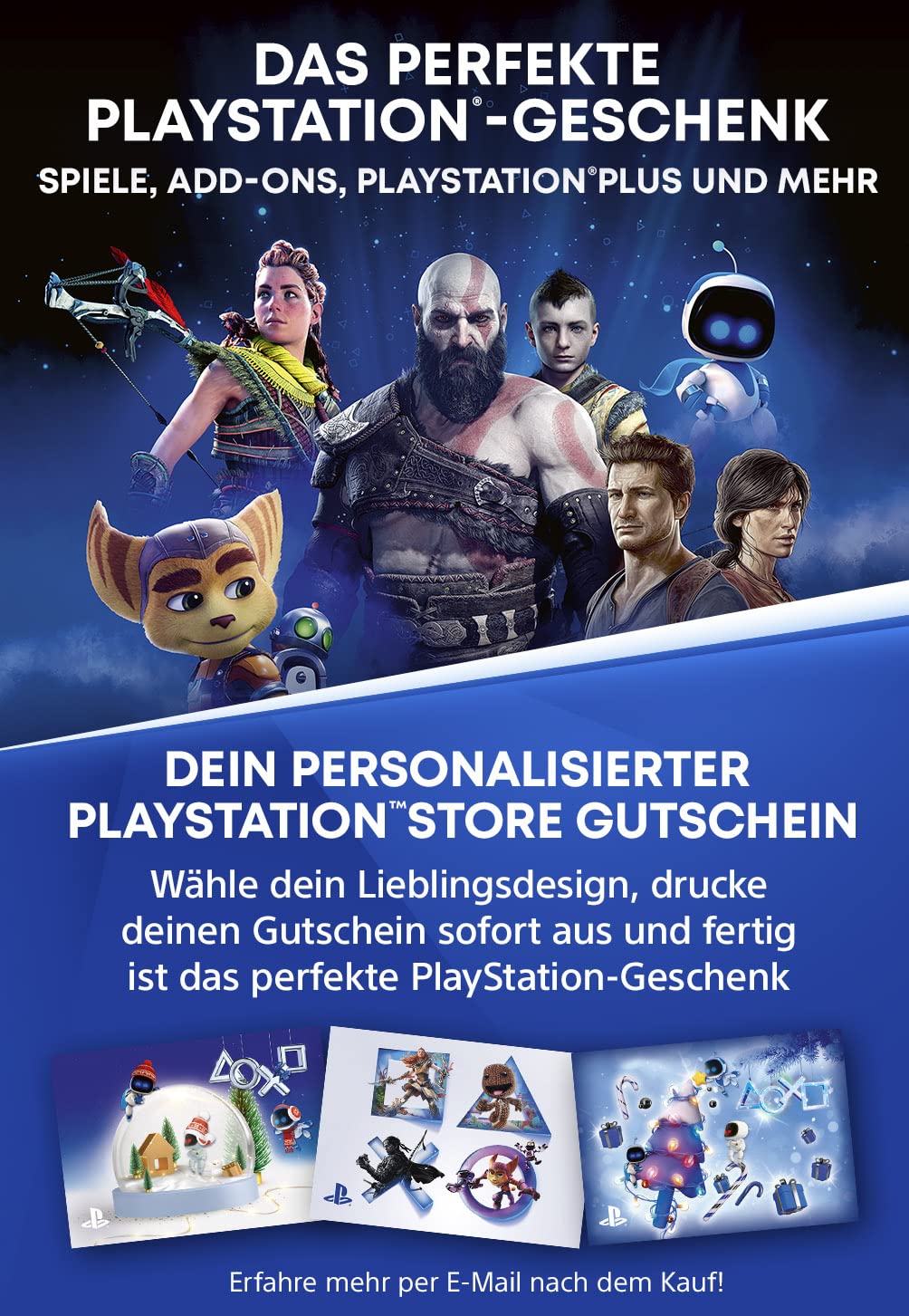 10€ Playstation Store Guthaben | PSN Deutsches Konto [Code per Email]