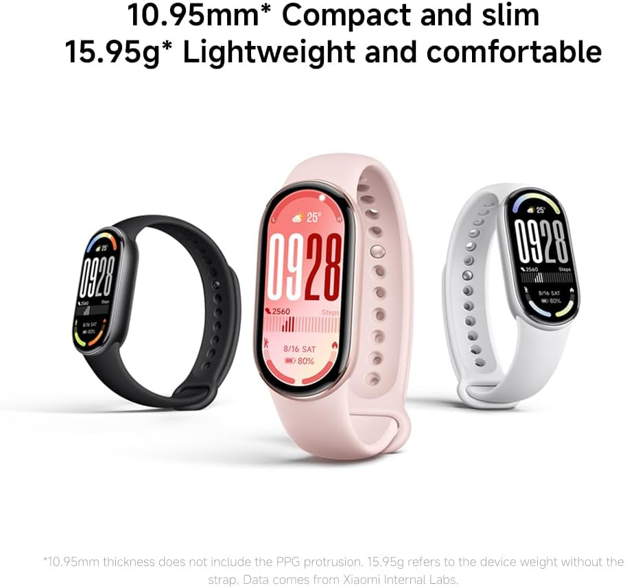 Xiaomi Smart Band 10, Smart Watch,Fitness-Tracker, 1,72" AMOLED Display, 21 Tage Akku, 5ATM Wasserdichtigkeit, SPO₂ & Herzfrequenzmessung, Schlafüberwachung,150+ Sportmodi, Schwarz