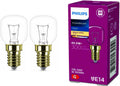 2X Philips Backofenlampe E14 40W Tropfenform 29Mm Durchmesser, Temperaturfest Bis 300°C (2 Stück)