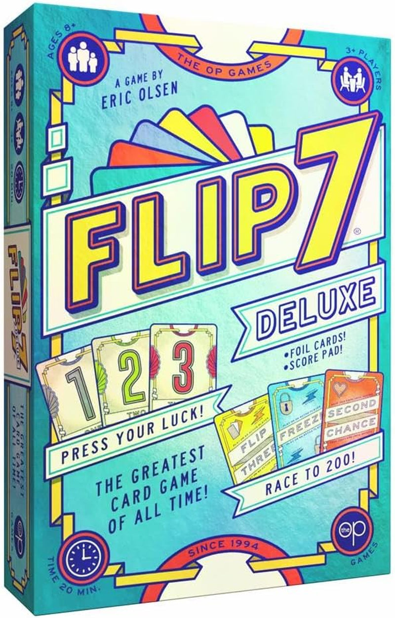 Flip 7™ Kartenspiel | Kompaktes Familienspiel | Mischung Aus Glück Und Strategie | Schnell Zu Lernen | 94 Karten | Englische Spielregeln