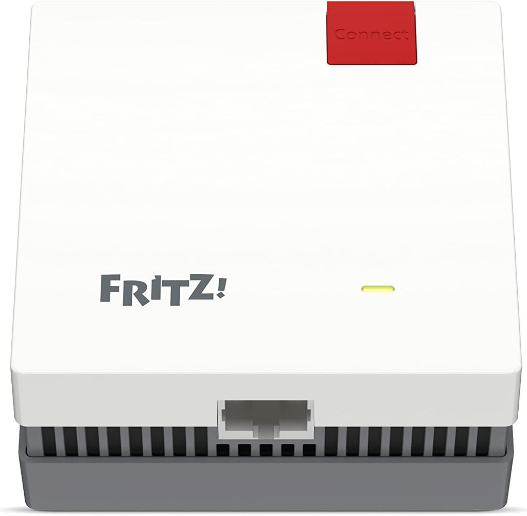 Fritz!Repeater 1200 AX (Wi-Fi 6 Repeater Mit Zwei Funkeinheiten: 5 Ghz-Band (Bis Zu 2.400 Mbit/S), 2,4 Ghz-Band (Bis Zu 600 Mbit/S), Deutschsprachige Version)