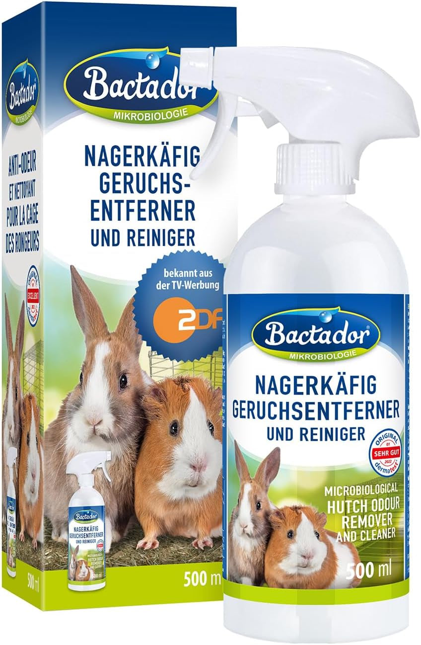 Bactador Enzymreiniger Spray 750Ml - Geruchsentferner & Fleckenentferner, Hundeurin & Katzenurin Entferner, Mikrobiologischer Geruchsneutralisierer, Polsterreiniger, Porentiefe Reinigung