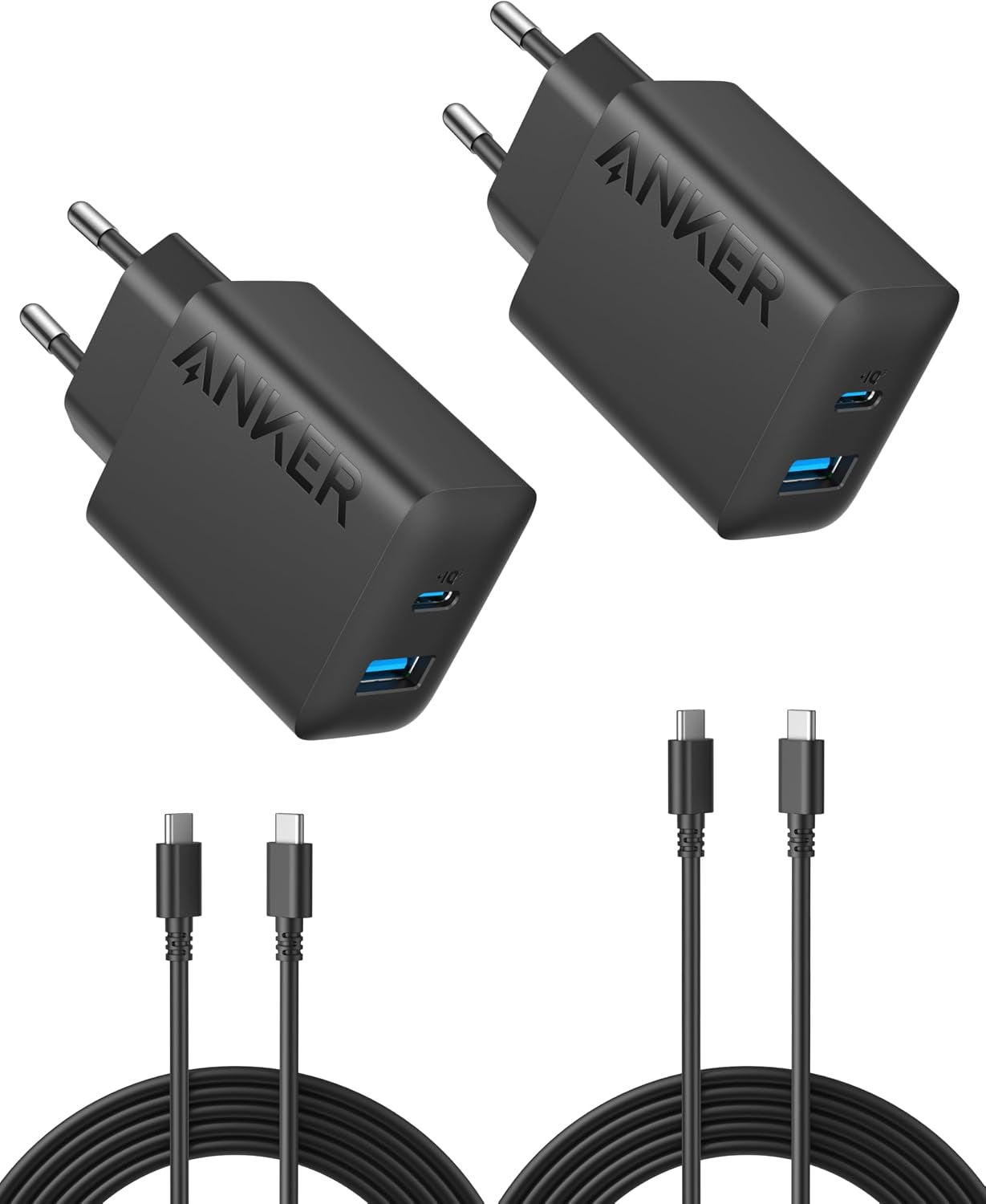 Anker 20W USB C Ladegerät, Ipad Netzteil, Usb-Schnellladenetzteil, Ipad Ladegerät, Kompatibel Mit Iphone 17/16/15 Series (Mit 150Cm USB-C Kabel)