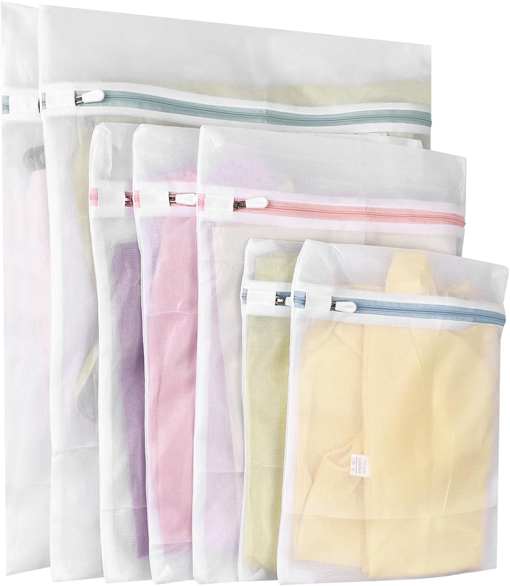 Newaner 7 Stück Wäschenetz Für Waschmaschin, 3 Größen Wäschesäcke, Verformung Und Falten Der Kleidung Zu Verhindern, Wäschebeutel Mit Reißverschluss Für Pullover, Hemden, Unterwäsche, Strümpfe
