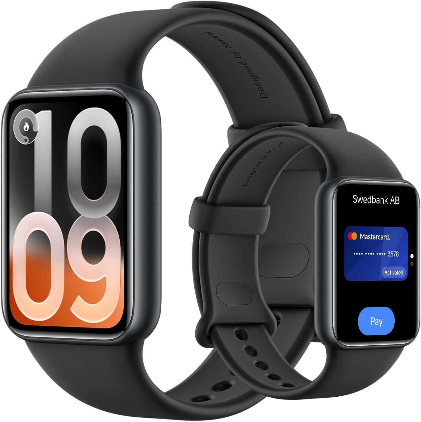 Xiaomi Smart Band 10, Smart Watch,Fitness-Tracker, 1,72" AMOLED Display, 21 Tage Akku, 5ATM Wasserdichtigkeit, SPO₂ & Herzfrequenzmessung, Schlafüberwachung,150+ Sportmodi, Schwarz