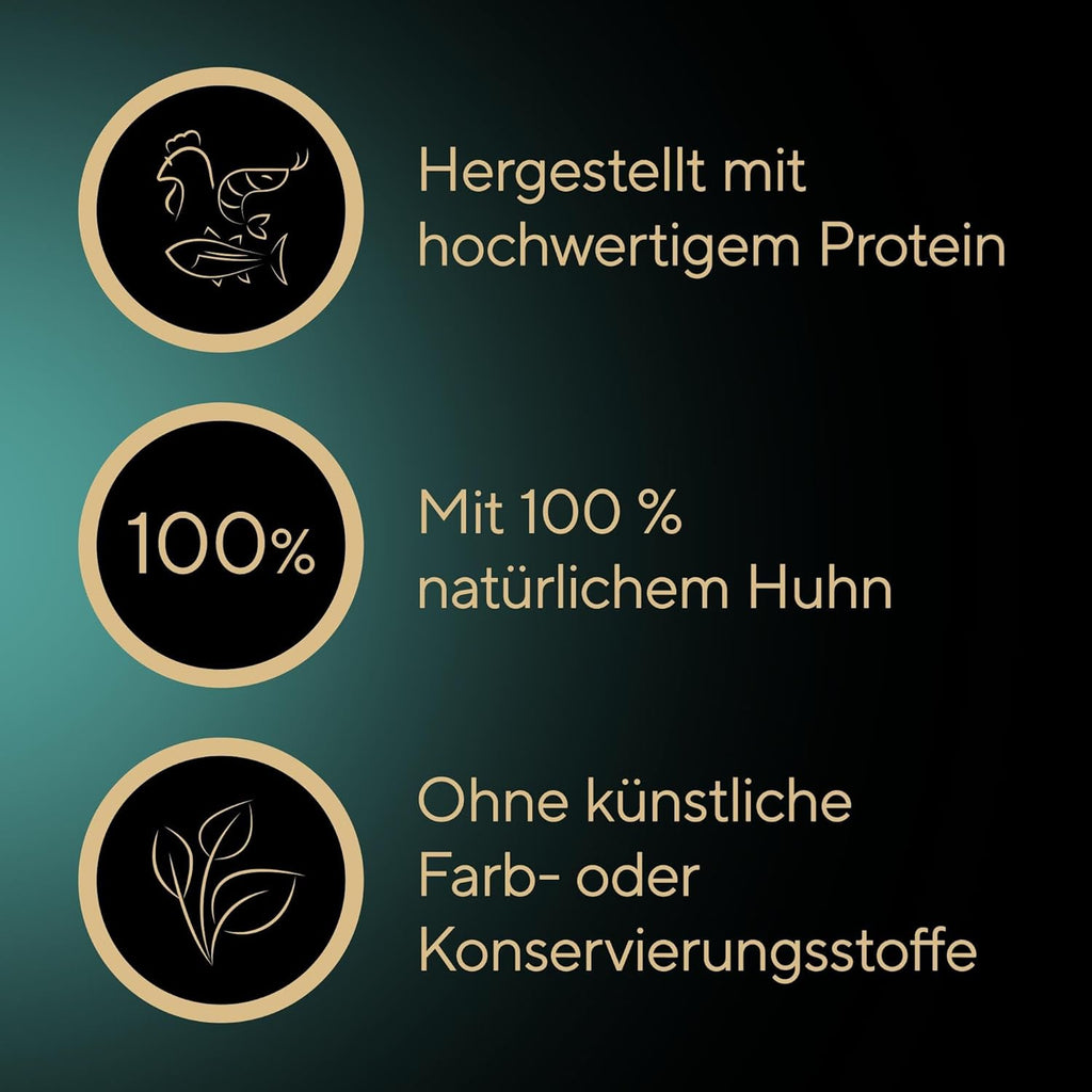 SHEBA Filets Adult Katzenfutter in Sauce Mit Huhn 16 X 60G Schale