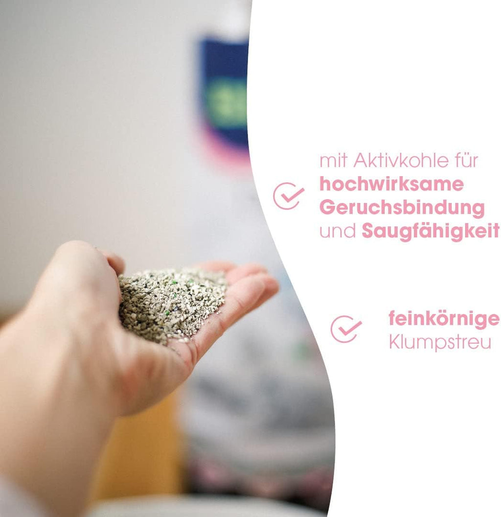 Biokat'S Diamond Care Fresh Katzenstreu Mit Babypuder-Duft - Feine Klumpstreu Aus Bentonit Mit Aktivkohle Und Aloe Vera - 1 Sack (1 X 10 L)