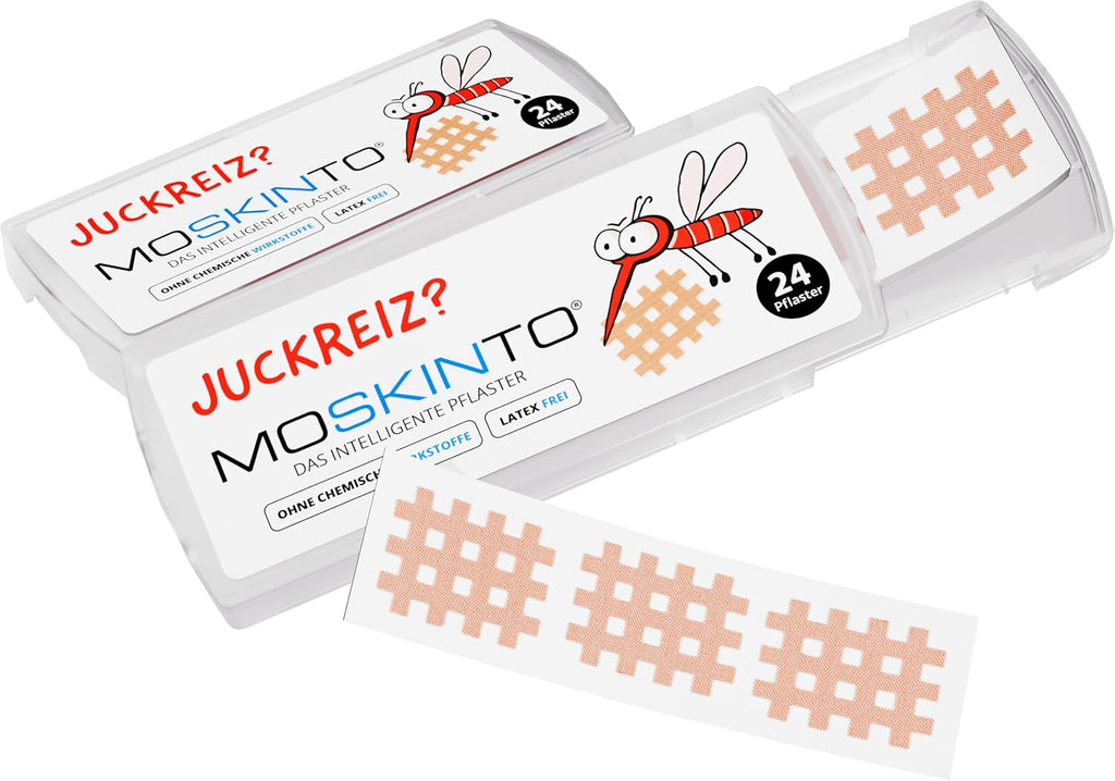 Moskinto Mückenpflaster Für Kinder Und Erwachsene - Zur Anwendung Bei Mückenstichen Und Insektenstichen - Lindert Juckreiz - in Verschiedenen Farben - 42 Pflaster