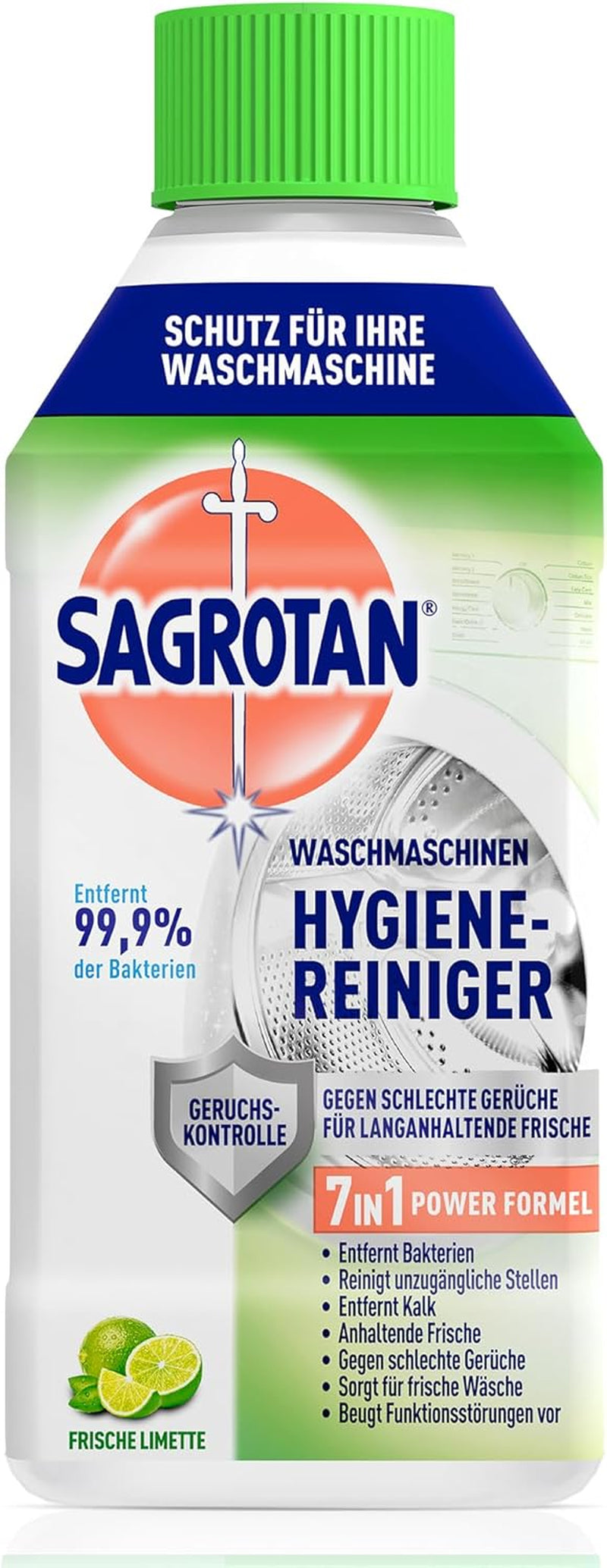 Sagrotan Waschmaschinen Hygiene-Reiniger – Maschinenreiniger Für Eine Hygienische Waschmaschine – 1 X 250 Ml