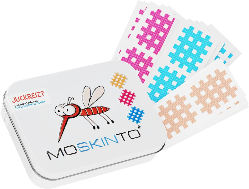 Moskinto Mückenpflaster Für Kinder Und Erwachsene - Zur Anwendung Bei Mückenstichen Und Insektenstichen - Lindert Juckreiz - in Verschiedenen Farben - 42 Pflaster