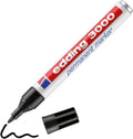 Edding 3000 Permanentmarker - Schwarz - 1 Stift - Rund-Spitze 1,5-3 Mm - Schnell Trocknender Permanent Marker - Wasserfest, Wischfest - Für Karton, Kunststoff, Holz, Metall - Universalmarker