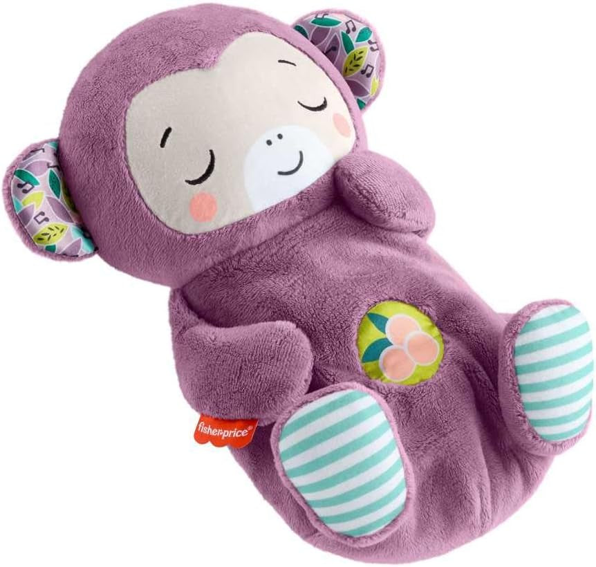 Fisher-Price Schlummer Otter Kuscheltier Mit Atembewegung Und Musik, Baby Erstausstattung, Neugeborene, Baby Spielzeug Ab Geburt, Babyparty Und Neugeborenen Geschenk, FXC66