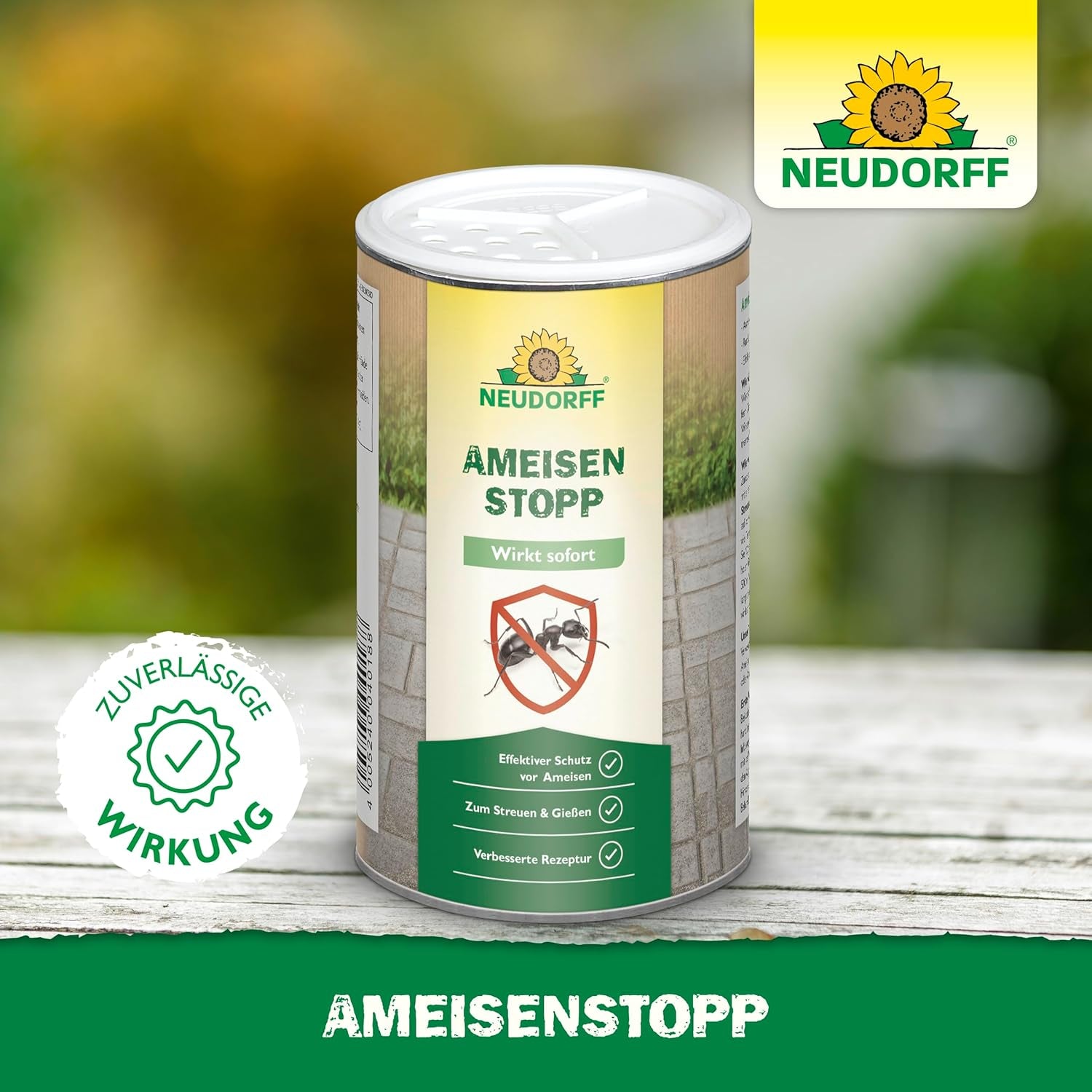 Neudorff Ameisenstopp – Ameisenstreumittel Mit Sofortwirkung Schützt Effektiv Gegen Ameisen Rund Ums Haus. Ameisenmittel Zum Streuen Oder Gießen, 300 G