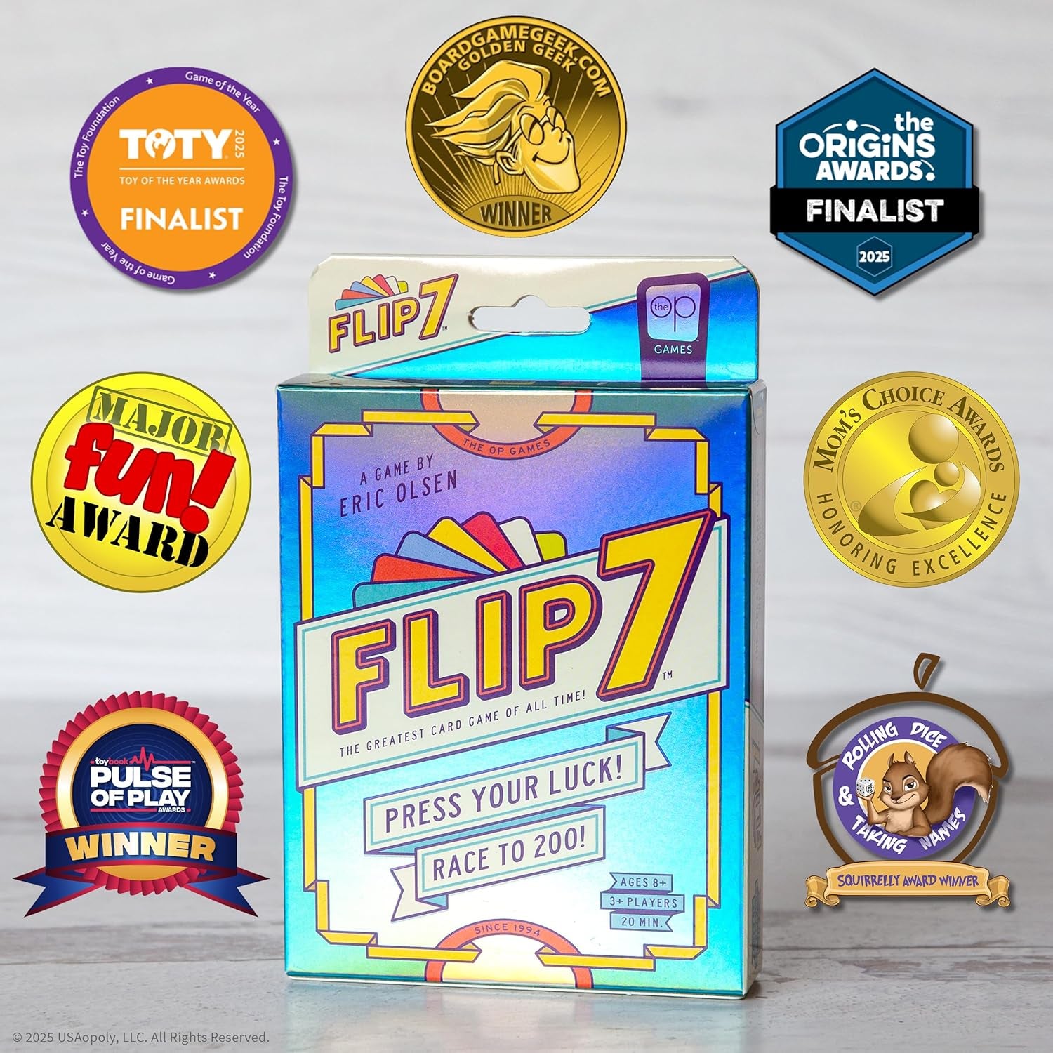 Flip 7™ Kartenspiel | Kompaktes Familienspiel | Mischung Aus Glück Und Strategie | Schnell Zu Lernen | 94 Karten | Englische Spielregeln