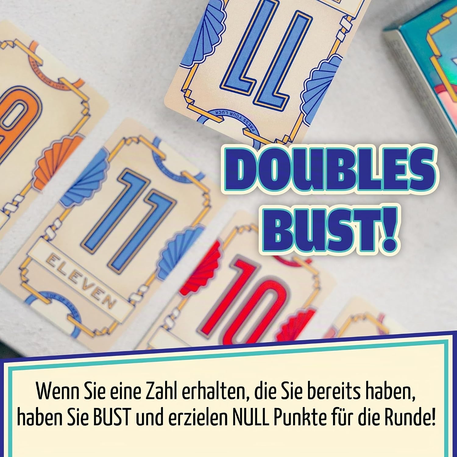 Flip 7™ Kartenspiel | Kompaktes Familienspiel | Mischung Aus Glück Und Strategie | Schnell Zu Lernen | 94 Karten | Englische Spielregeln
