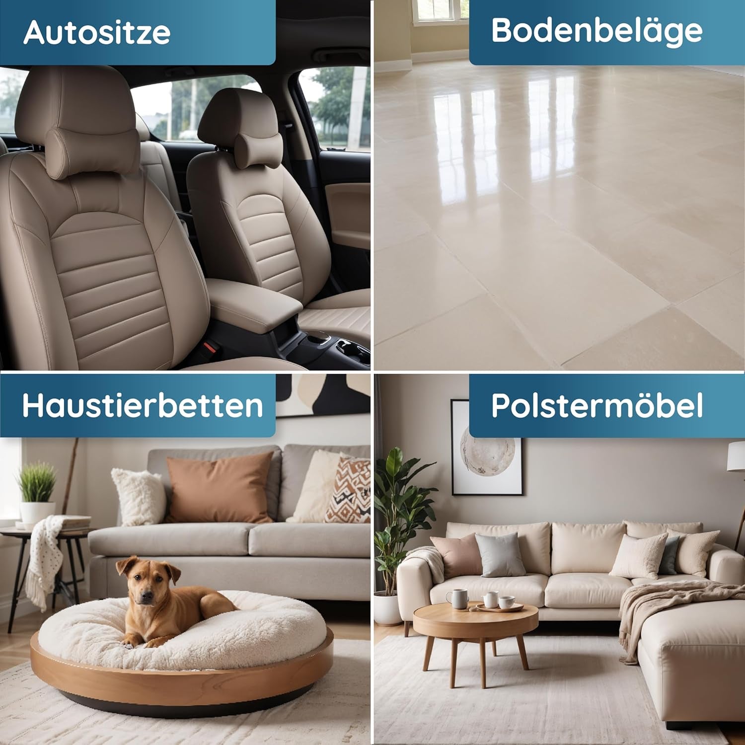 Hauszauber - Enzymreiniger [STARKER GERUCHSENTFERNER] 1000 Ml - Gegen Katzenurin, Hundeurin Etc. - Üble Gerüche Aus Sofa & Teppich Entfernen - Geruchsneutralisierer - Zauberfrische
