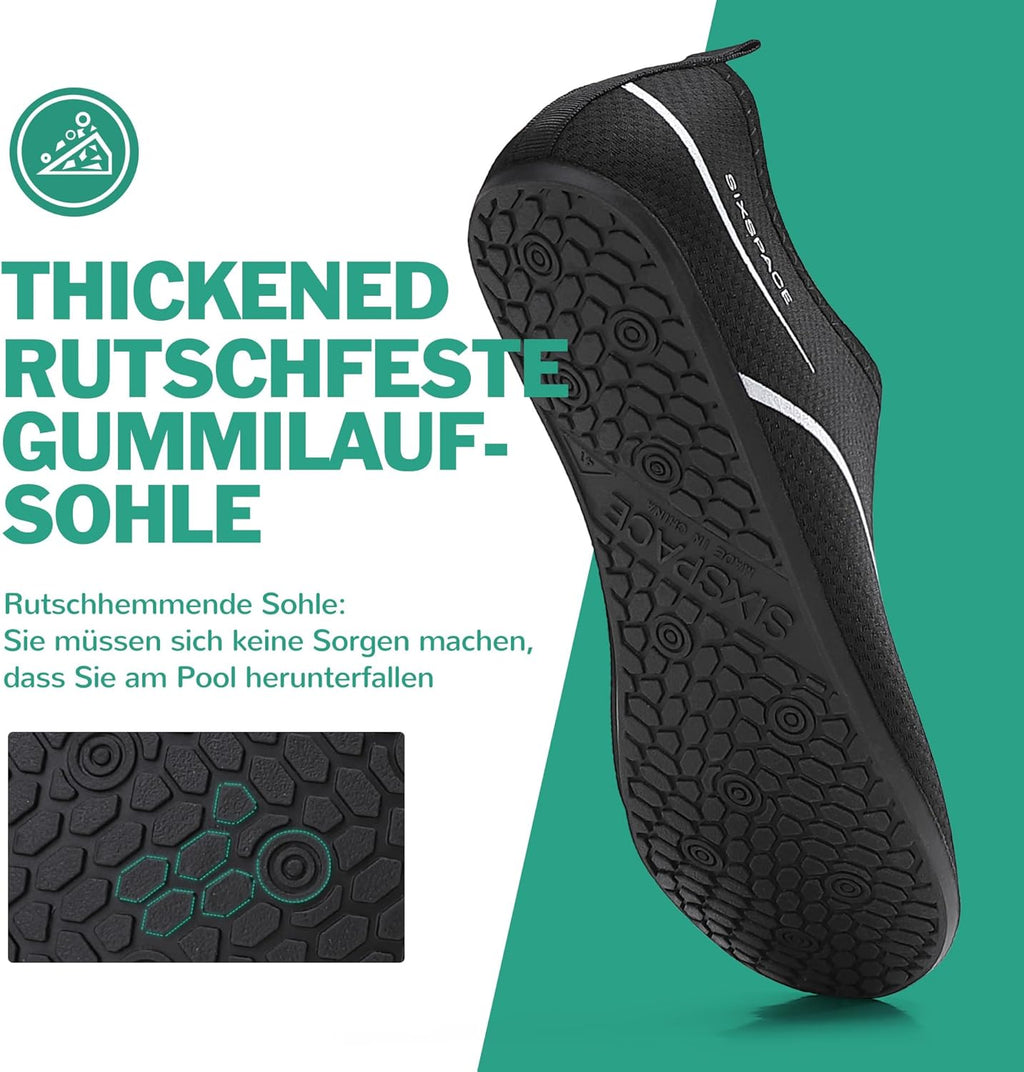 Sixspace Herren Damen Badeschuhe Wasserschuhe Aquaschuhe Strandschuhe Schnell Trocknend Slip on Breathable Schwimmschuhe Surfschuhe Für Beach Pool Surfen Yoga