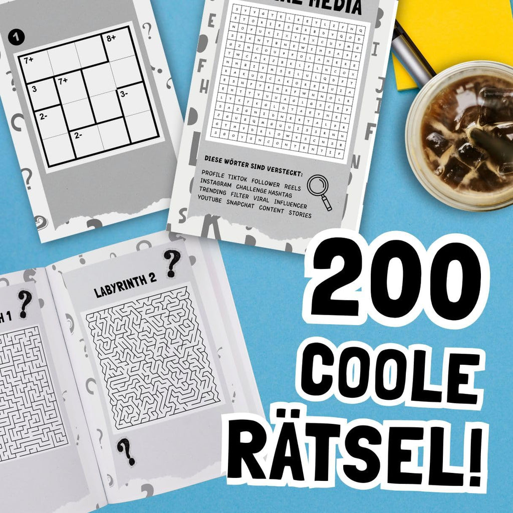 Hirn Statt Handy - 200 Coole Rätsel Für Clevere Teenager: Perfektes Geschenk-Rätselbuch Für Teenager Mädchen & Jungen (Hirn Statt Handy Rätselbücher)