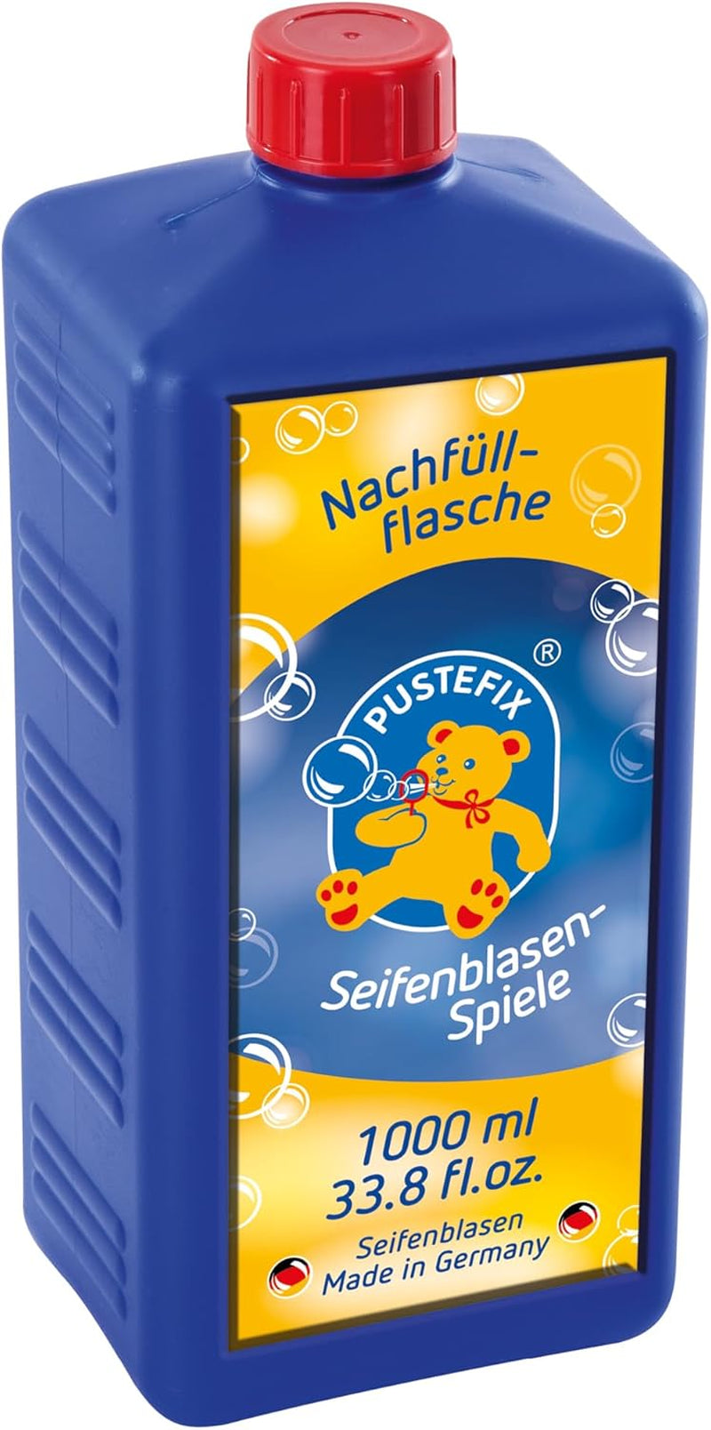 PUSTEFIX - 420869725 Seifenblasen Nachfüllflasche Maxi 1L I Seifenblasenflüssigkeit Für Bunte Blasen I I Extra Flüssigkeit Für Mehr Bubble Spaß I Für Kinder & Erwachsene Auf Geburtstag, Hochzeit