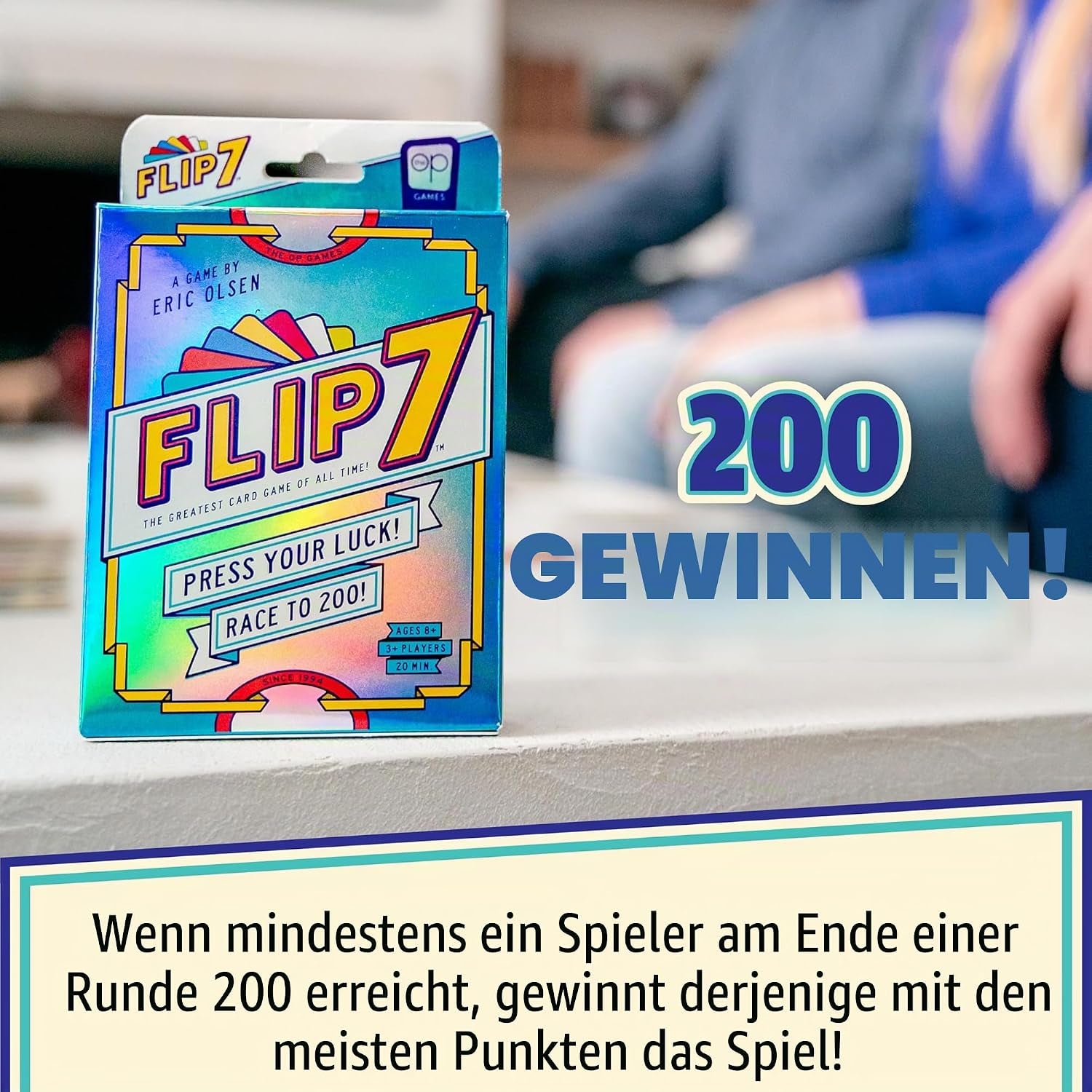 Flip 7™ Kartenspiel | Kompaktes Familienspiel | Mischung Aus Glück Und Strategie | Schnell Zu Lernen | 94 Karten | Englische Spielregeln